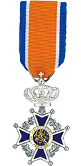 Lin in de Orde van Oranje Nassau